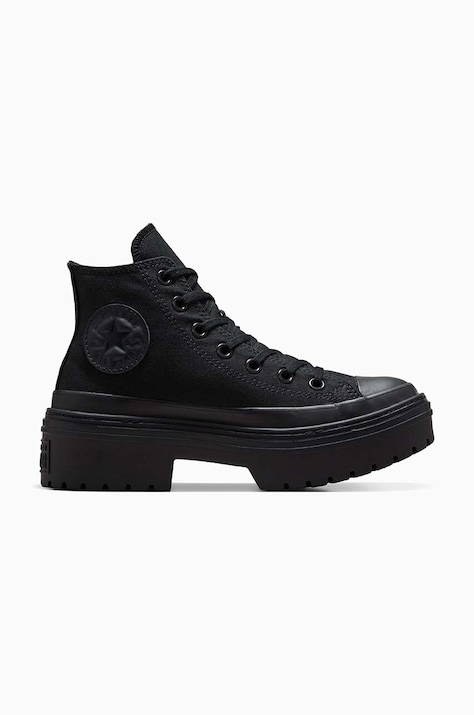 Converse tenisi Chuck Taylor All Star Lugged Heel femei, culoarea negru, A11635C