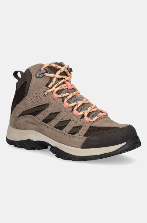 Cipele Columbia Crestwood Mid Waterproof za žene, boja: tamno plava, 2099861