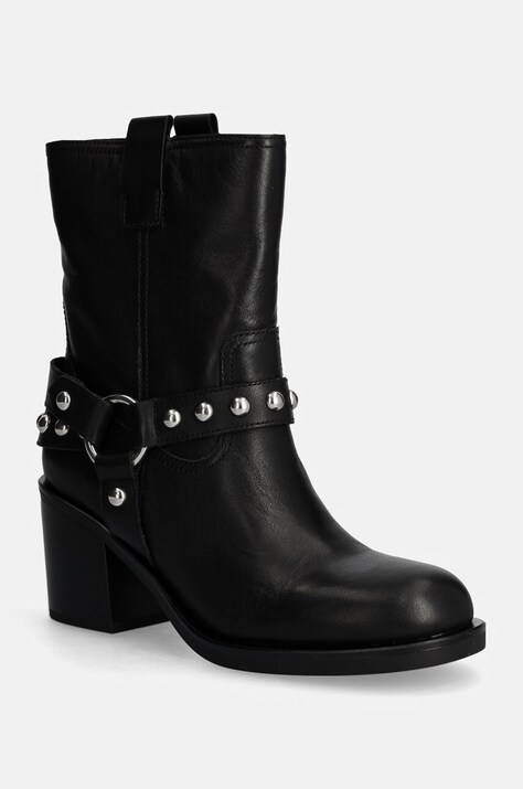 Aldo cizme de piele ALBAI femei, culoarea negru, cu toc drept, 13848384 ALBAI