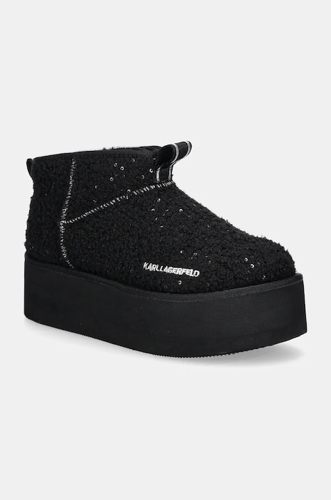Karl Lagerfeld śniegowce THERMO kolor czarny KL48522W