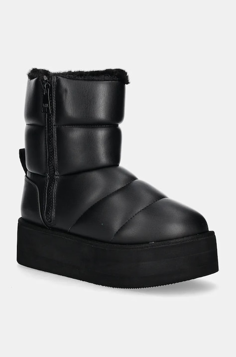 Kožené sněhule Karl Lagerfeld THERMO černá barva, KL48554