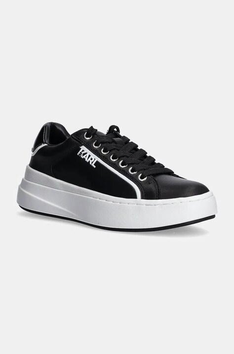 Karl Lagerfeld sneakers din piele KRONOS culoarea negru, KL64020