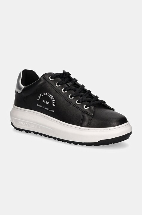 Karl Lagerfeld sneakers din piele KAPRI culoarea negru, KL67538
