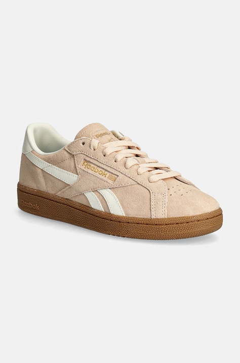 Reebok Classic sneakers din piele intoarsă Club C Grounds Uk culoarea portocaliu, 100208146