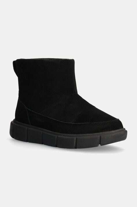 Sorel cizme de zapada din piele intoarsa SOREL EXPLORER III SLIP culoarea negru, 2077971010