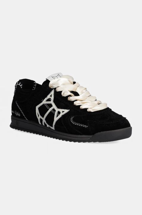 Naked Wolfe sneakers in camoscio Exposure colore nero Exposure Suede Black