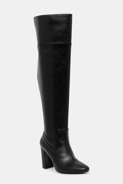 Twinset cizme femei, culoarea negru, cu toc drept, 242TGT056