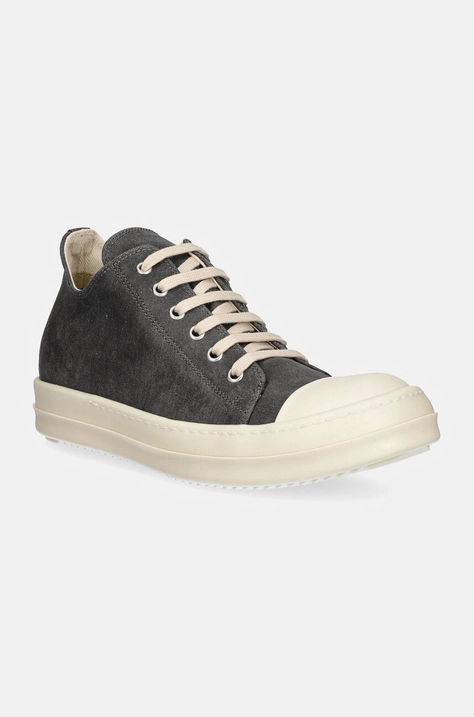 Tenisky Rick Owens Low Sneaks dámske, šedá farba, DS02D2802.SCF