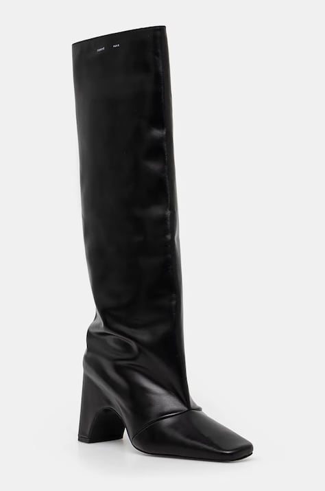 Coperni kozaki skórzane Bridge Boot damskie kolor czarny na słupku COPSH03857