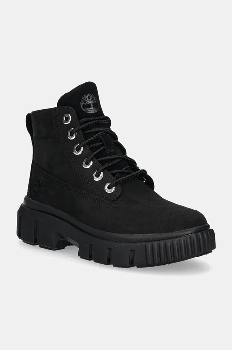 Timberland suede biker boots Greyfield women's black color TB0A5RNG0011