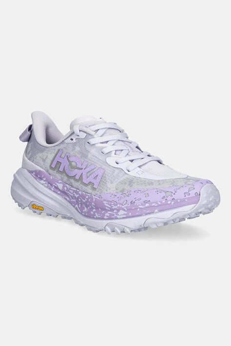 Hoka pantofi Speedgoat 6 femei, culoarea violet, 1147811