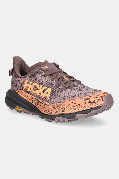 Boty Hoka Speedgoat 6 GTX dámské, šedá barva, 1155151