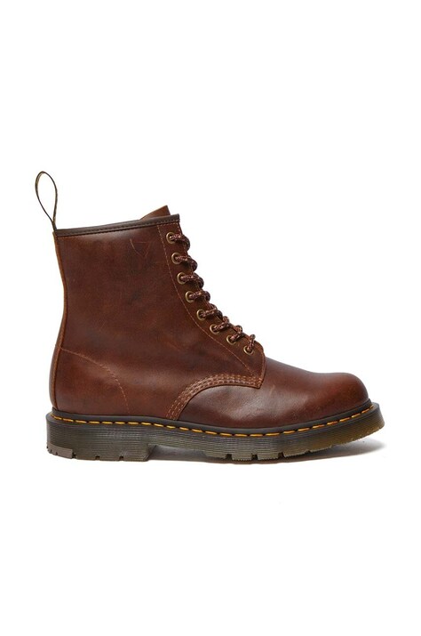 Кожени кубинки Dr. Martens 1460 SR в кафяво с равна подметка DM32010205