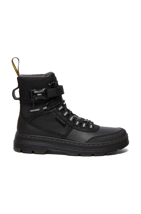 Dr. Martens botine Combs Tech WX femei, culoarea negru, cu toc plat, izolat, DM32103001