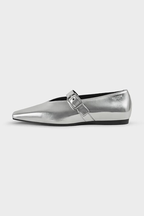 Vagabond Shoemakers balerini de piele WIOLETTA culoarea argintiu, 5701-283-79