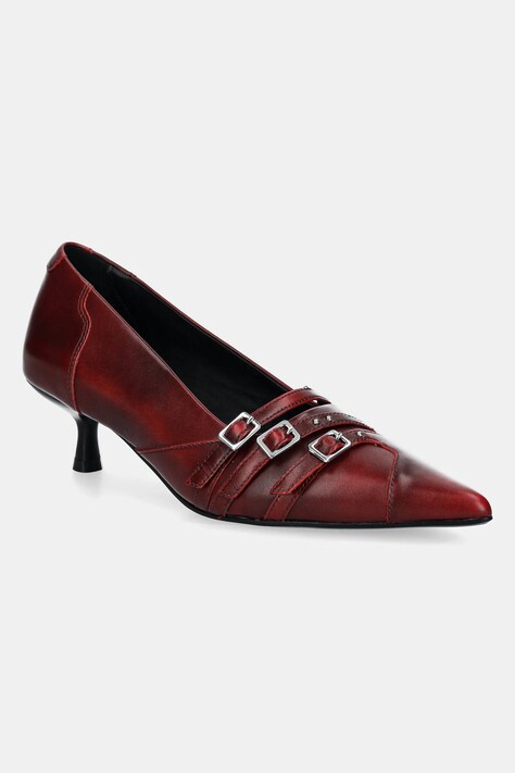 Vagabond Shoemakers stilettos de piele LYKKE culoarea bordo, 5714-118-47