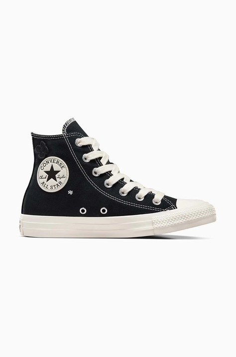 Superge Converse Chuck Taylor All Star ženske, črna barva, A09101C