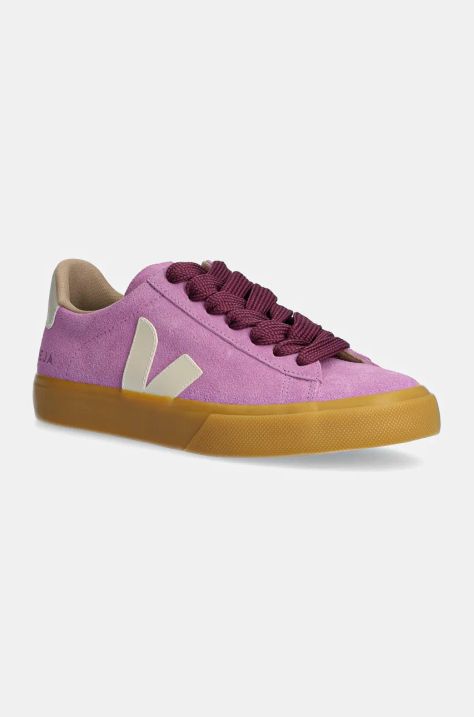 Veja sneakers din piele intoarsă Campo culoarea violet, CP0303691A