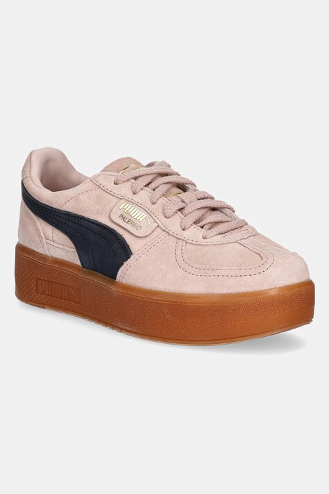 Замшеві кросівки Puma Palermo Elevata Wns колір рожевий 399348