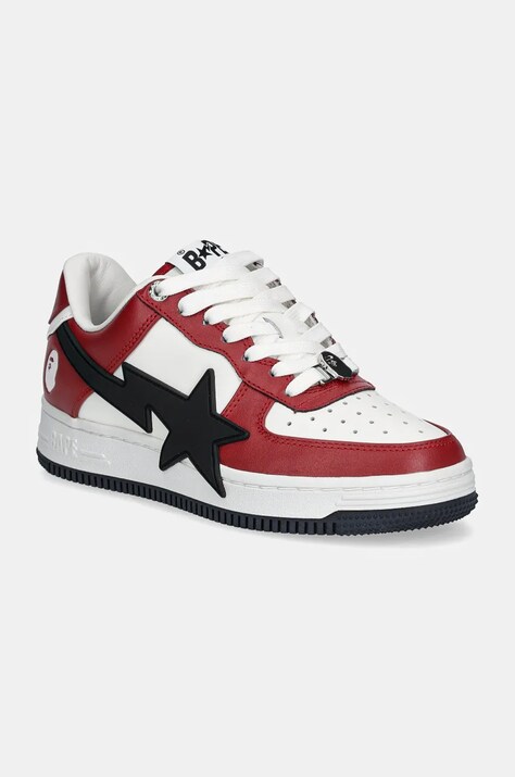 Kožne tenisice A Bathing Ape STA OS #2 L boja: crvena, 1K70291309