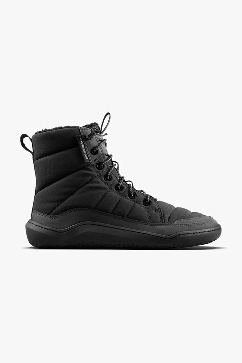Vivobarefoot botki GOBI HIBER kolor czarny na płaskim obcasie lekko ocieplone 209438