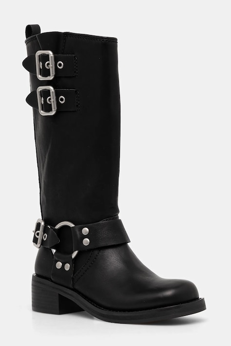 Сапоги Steve Madden женские цвет чёрный каблук кирпичик