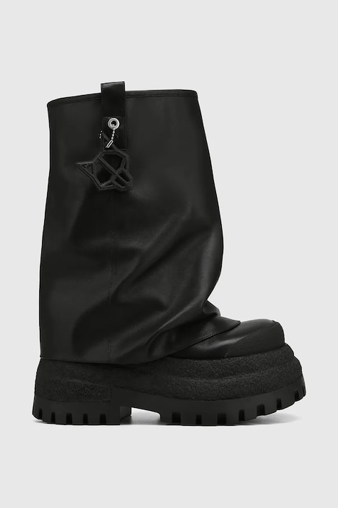 Δερμάτινα παπούτσια Naked Wolfe Disturb χρώμα: μαύρο, Disturb Leather Black