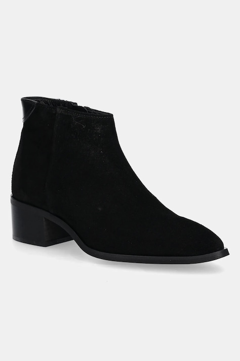 Замшевые ботинки Gant St Broomly женские цвет чёрный каблук кирпичик 29541789 G00