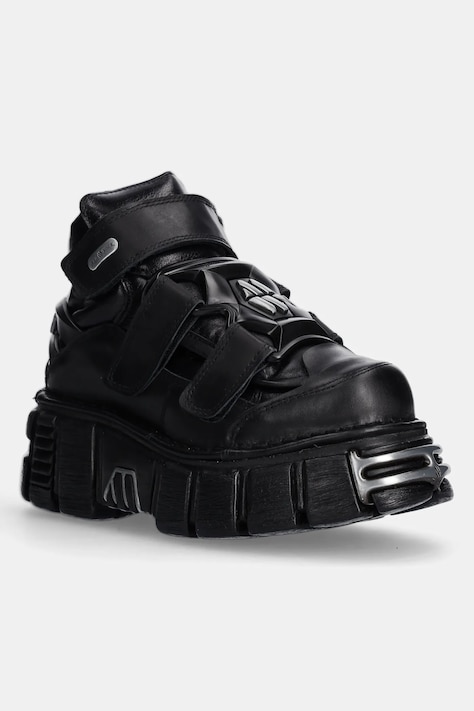 Кожени маратонки New Rock в черно M.285.S1