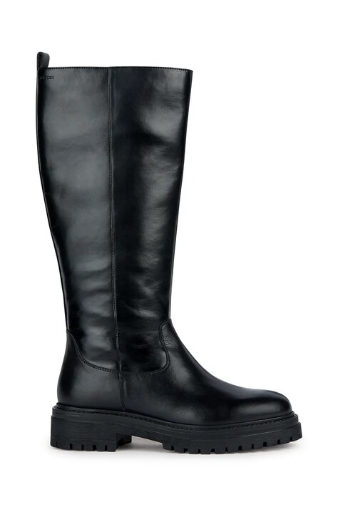 Geox cizme D IRIDEA G femei, culoarea negru, cu toc plat, izolat, D04HRG 0BC43 C9999