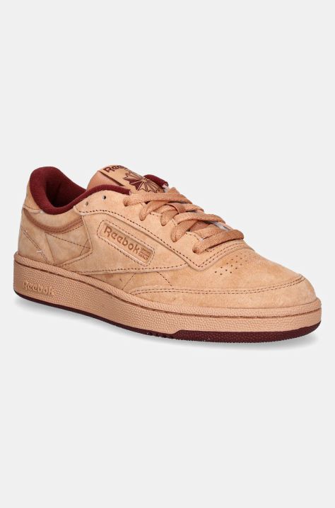 Semišové sneakers boty Reebok Club C 85 oranžová barva, 100201182