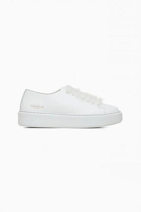 Vanda Novak sneakers din piele Grace culoarea alb