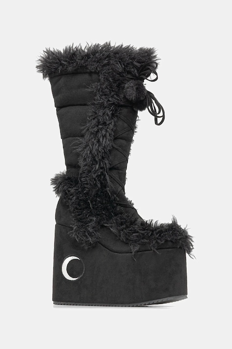 Сапоги Koi Footwear x Twilight La Push Crescent женские цвет чёрный на платформе слегка утеплённые SN01