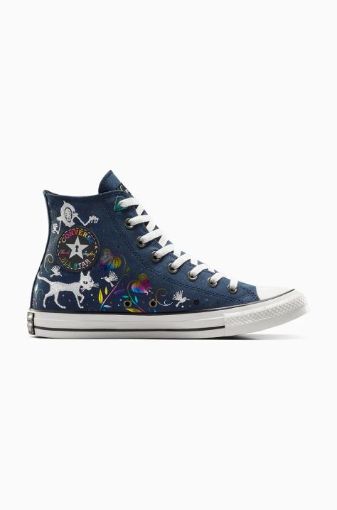 Converse trampki Converse x Coraline Chuck Taylor All Star damskie kolor granatowy A12506C