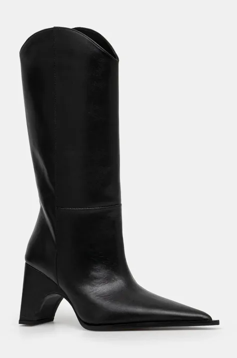 Coperni leather western boots Bridge Cowboy Boot women's black color COPSH16467