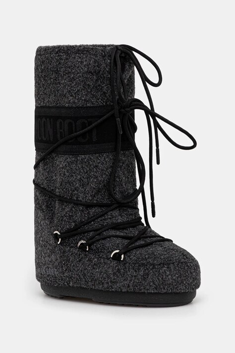 Moon Boot śniegowce MB ICON FELT kolor czarny 80D1402960.N003