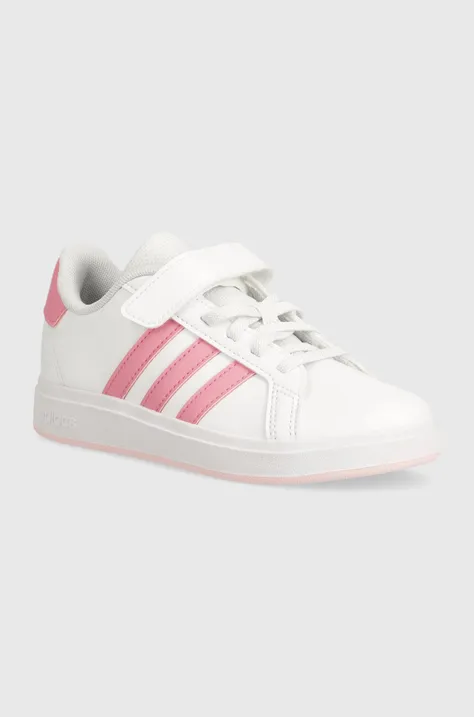 Detské tenisky adidas GRAND COURT 2.0 EL C ružová farba, IE5996