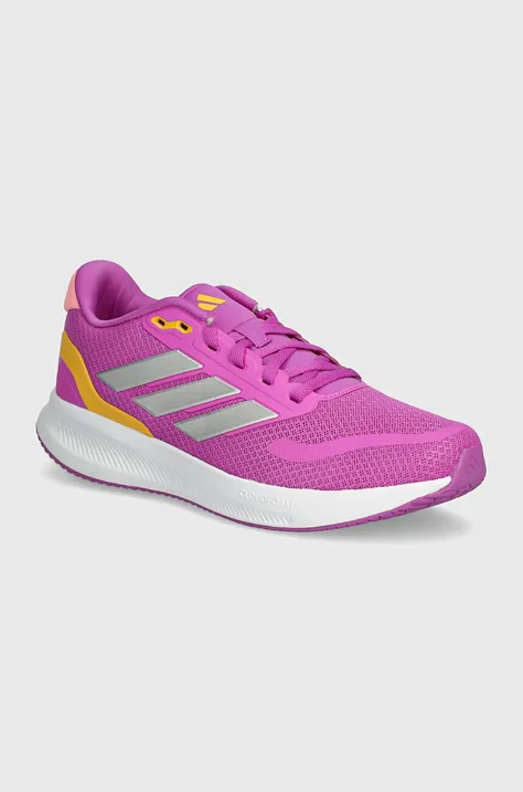Παιδικά αθλητικά παπούτσια adidas RUNFALCON 5 χρώμα: μοβ, IE8583