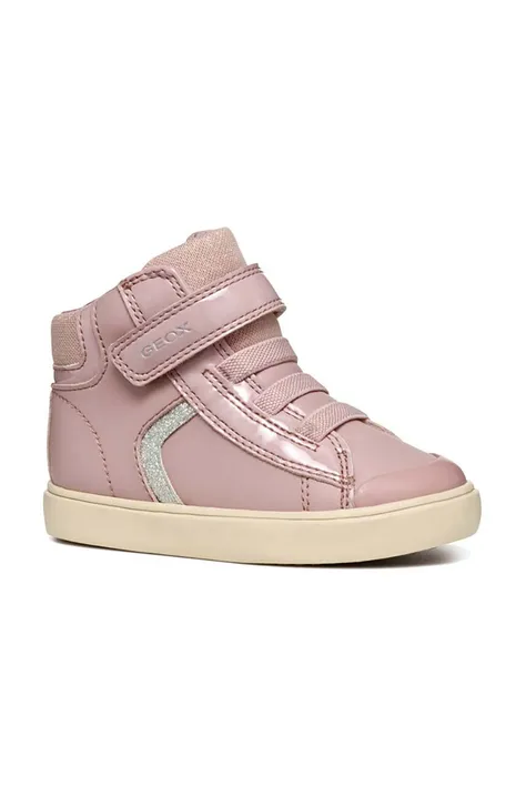 Dětské zimní boty Geox BISLI růžová barva, B461MA.5402