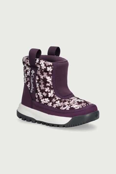 Columbia Śniegowce dziecięce SNOWTROT MID fioletowe 2078912