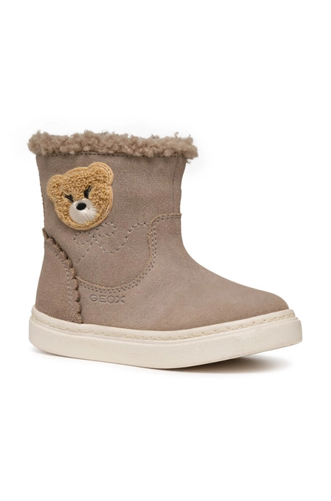 Geox scarpe invernali in pelle scamosciata bambino/a NASHIK colore beige B463HA.00022