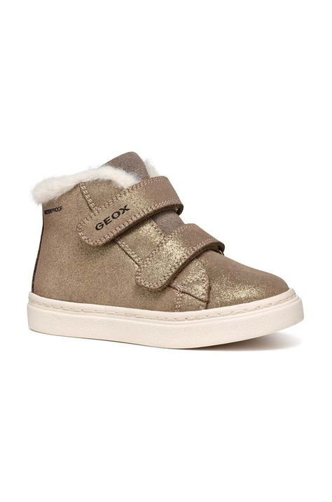 Geox scarpe invernali in pelle scamosciata bambino/a NASHIK WPF colore beige B465XA.00077