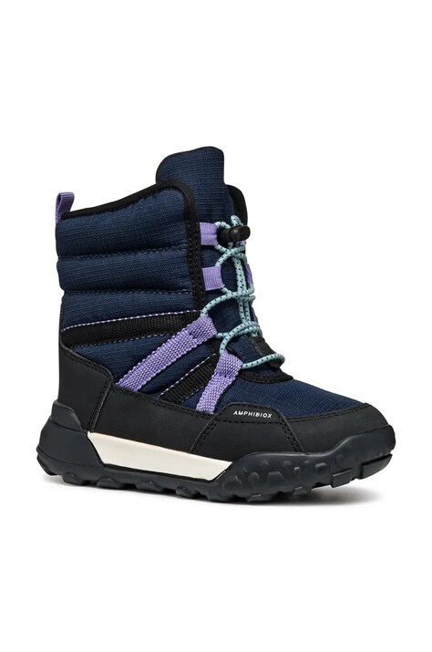 Geox cizme de iarna pentru copii TREKKYUP AB culoarea albastru marin, J46M7F.0FU50