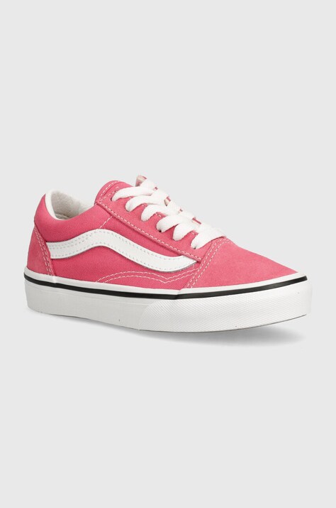 Παιδικά πάνινα παπούτσια Vans Old Skool χρώμα: ροζ, VN000CYVCHL1