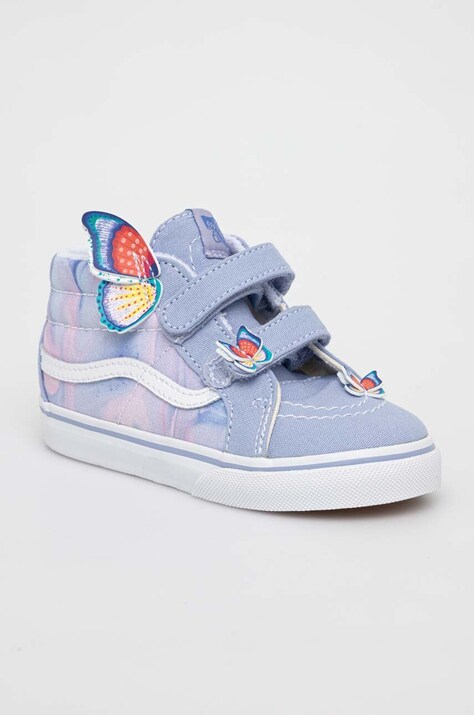 Детски високи кецове Vans SK8-Mid Reissue Butterfly в тюркоазено VN000D0QPRP1