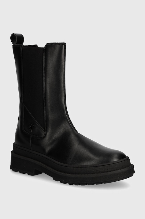 Dječje gležnjače Calvin Klein Jeans boja: crna, V4A5-81034