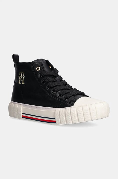 Tommy Hilfiger tenisi copii culoarea negru, T3A9-33544