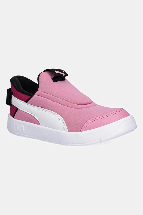Puma sneakers pentru copii Courtflex v3 SLIPTECH PS culoarea roz, 399734