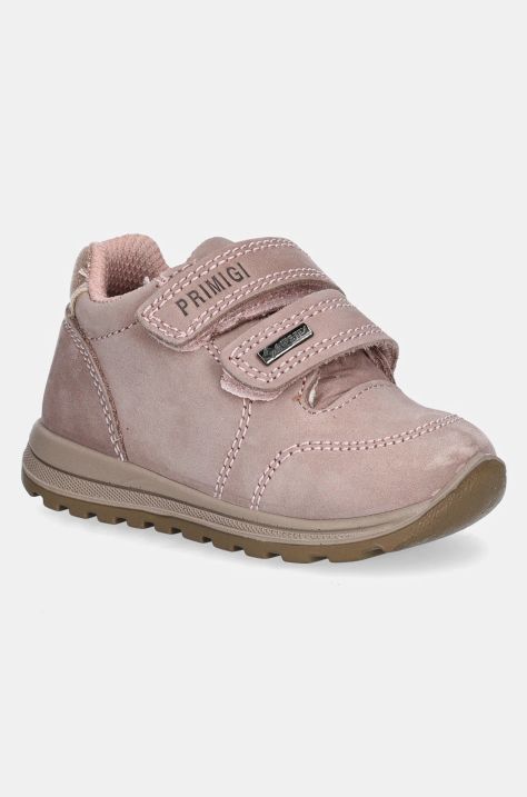 Primigi sneakers de piele întoarsă pentru copii culoarea roz, PTIGT 68556