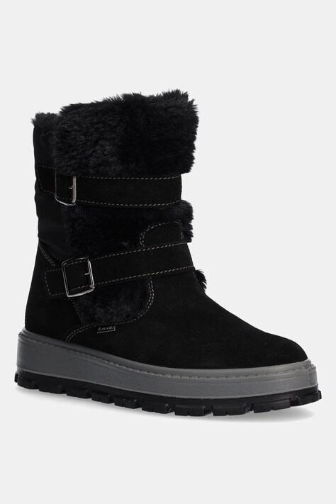 Детские замшевые зимние ботинки Primigi цвет чёрный PNEGT 68698